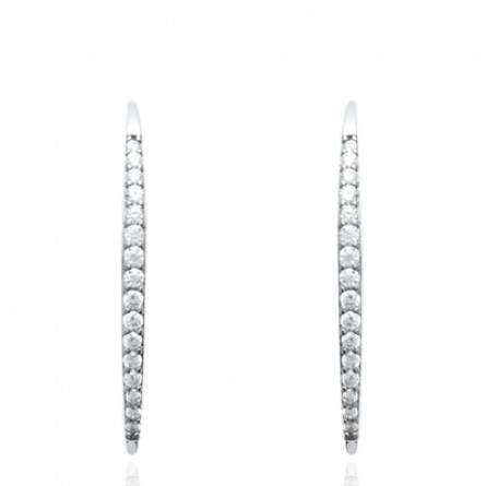 Boucles d'oreilles femme argent Eudora