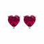 Boucles d'oreilles femme argent Fardati coeur 2