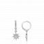 Boucles d'oreilles femme argent Gieneva ronde mini