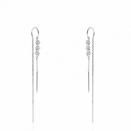 Boucles d'oreilles femme argent Heri