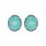 Boucles d'oreilles femme argent Himmat turquoise 2
