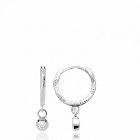 Boucles d'oreilles femme argent Itab créoles