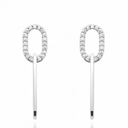 Boucles d'oreilles femme argent Jeria