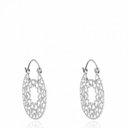 Boucles d'oreilles femme argent Kelzen coeur