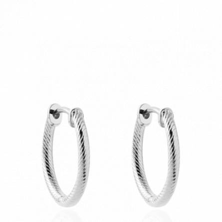 Boucles d'oreilles femme argent Ladidlas créoles