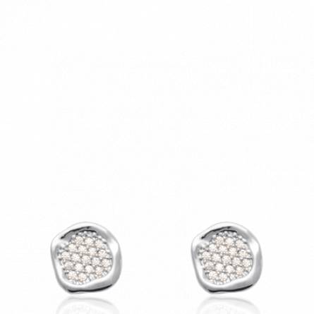 Boucles d'oreilles femme argent Lock