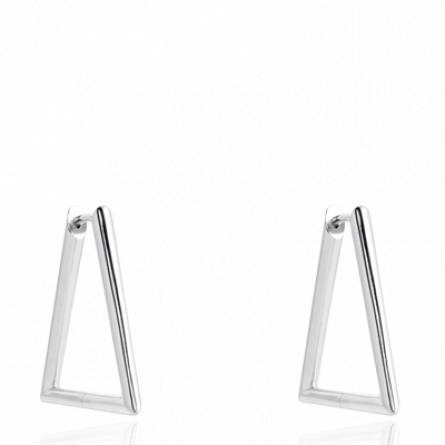 Boucles d'oreilles femme argent Loryc triangle