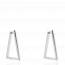 Boucles d'oreilles femme argent Loryc triangle mini