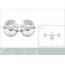 Boucles d'oreilles femme argent Lunida 2