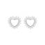 Boucles d'oreilles femme argent Mahajere coeur 2