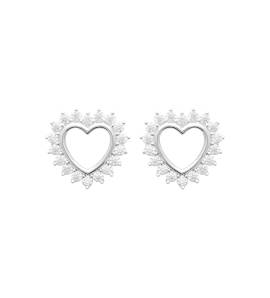 Boucles D'oreilles Coeur Mahajere