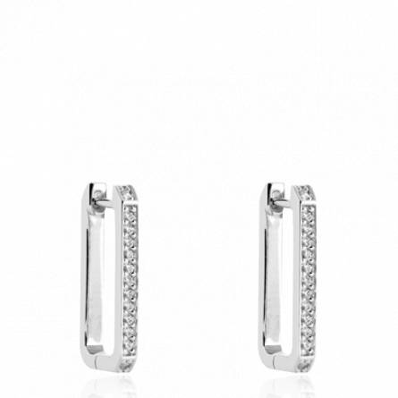 Boucles d'oreilles femme argent Marita créoles