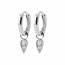 Boucles d'oreilles femme argent Marlison créoles 2