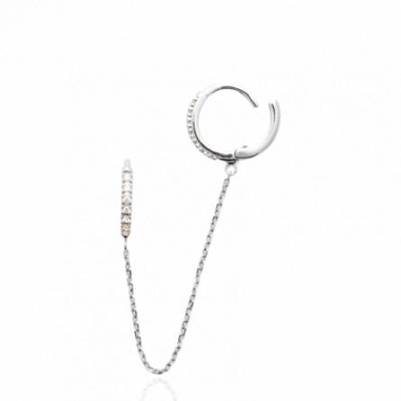 Boucles d'oreilles femme argent Massa créoles