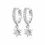 Boucles d'oreilles femme argent Massia créoles 2