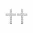 Boucles d'oreilles femme argent Mialex croix 2