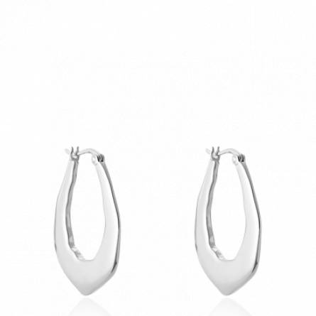 Boucles d'oreilles femme argent Mladena créoles