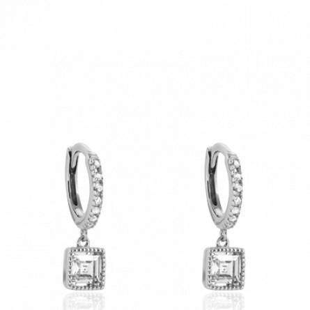 Boucles d'oreilles femme argent Mosa créoles