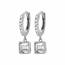 Boucles d'oreilles femme argent Mosa créoles 2