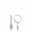 Boucles d'oreilles femme argent Nijese ronde mini