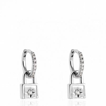 Boucles d'oreilles femme argent Oishen créoles