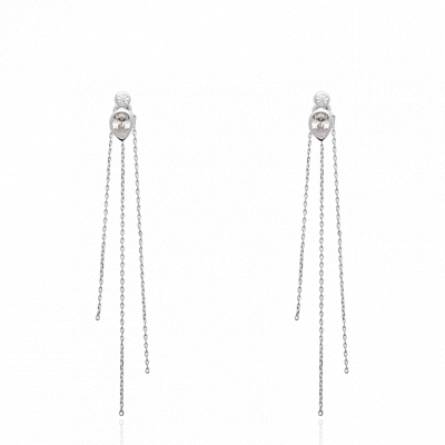 Boucles d'oreilles femme argent Princip