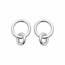 Boucles d'oreilles femme argent Seny ronde 2