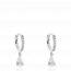 Boucles d'oreilles femme argent Sertiane créoles mini