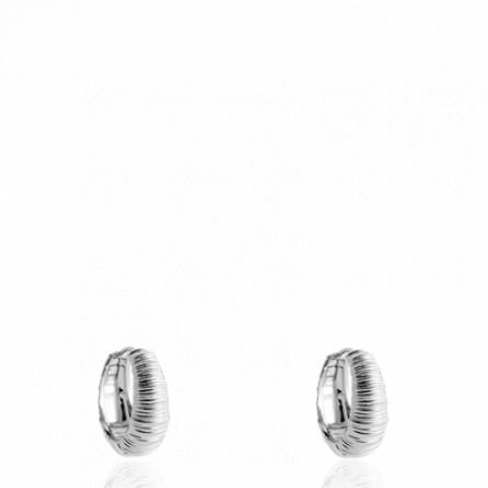 Boucles d'oreilles femme argent Shadey créoles