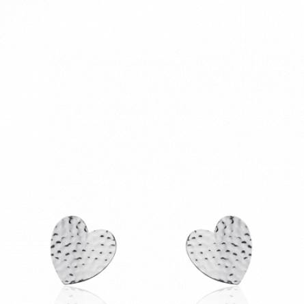 Boucles d'oreilles femme argent Shanaelle coeur