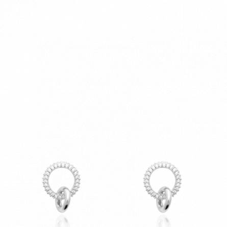 Boucles d'oreilles femme argent Silake