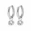 Boucles d'oreilles femme argent Siya créoles 2