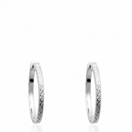 Boucles d'oreilles femme argent Teli créoles