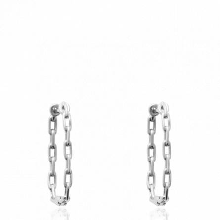 Boucles d'oreilles femme argent Thiga créoles