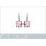Boucles d'oreilles femme argent Valdenar rose 2