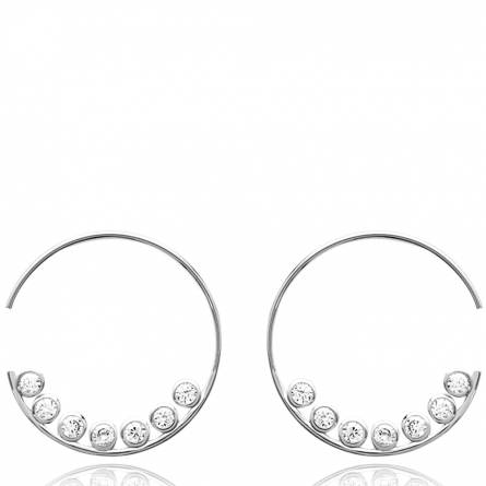 Boucles d'oreilles femme argent Vasco créoles