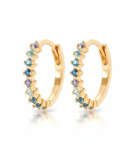 Boucles D'oreille Plaqué Or Chack