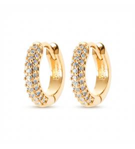 Boucles D'oreille Plaqué Or Hozan