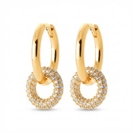 Boucles d'oreilles femme plaqué or Ieci créoles