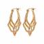 Boucles d'oreilles femme plaqué or Missipsa créoles 2