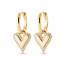 Boucles d'oreilles femme plaqué or Osiara coeur mini