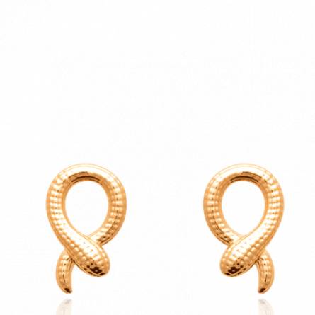 Boucles d'oreilles femme plaqué or Sertia