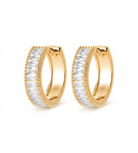 Boucles D'oreille Plaqué Or Volsa