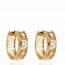 Boucles d'oreilles femme plaqué or Wechana créoles mini