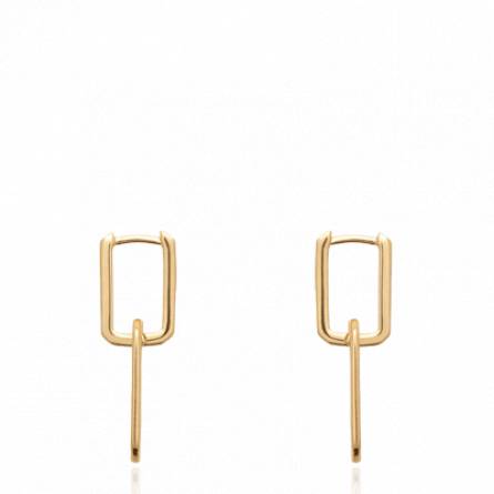 Boucles d'oreilles femme plaqué or Yahaira