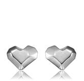 Boucles d'oreilles heart acier