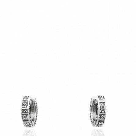 Boucles d'oreilles homme argent Xiaochu créoles