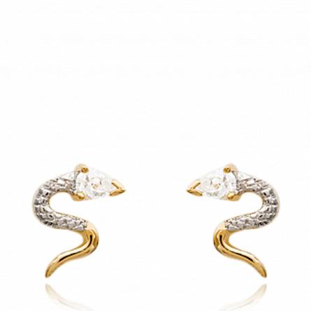 Boucles d'oreilles oasis serpenté