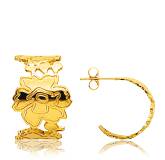 Boucles d'oreilles plaqué or Kenzo fleur Noessia