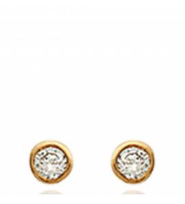 Boucles d'oreilles serti clos 